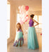 Tirkīza un lavandu krāsas kleitas mammai un meitai ''Mazā Nāriņa''
