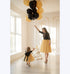 Zelta krāsas tilla un melnu mežģīņu kleitas ''Kristena'' mammai un meitai