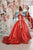 Luxurious holiday dress for girls, red color 