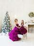 Kuplas tilla kleitas fotosesijai ''Suzanna'' violetā krāsā