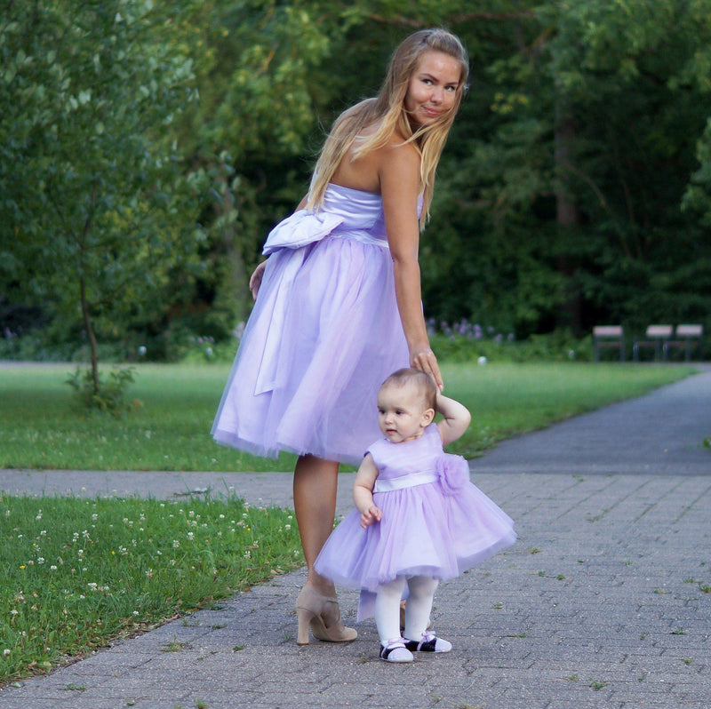 Lavender tulle dresses 