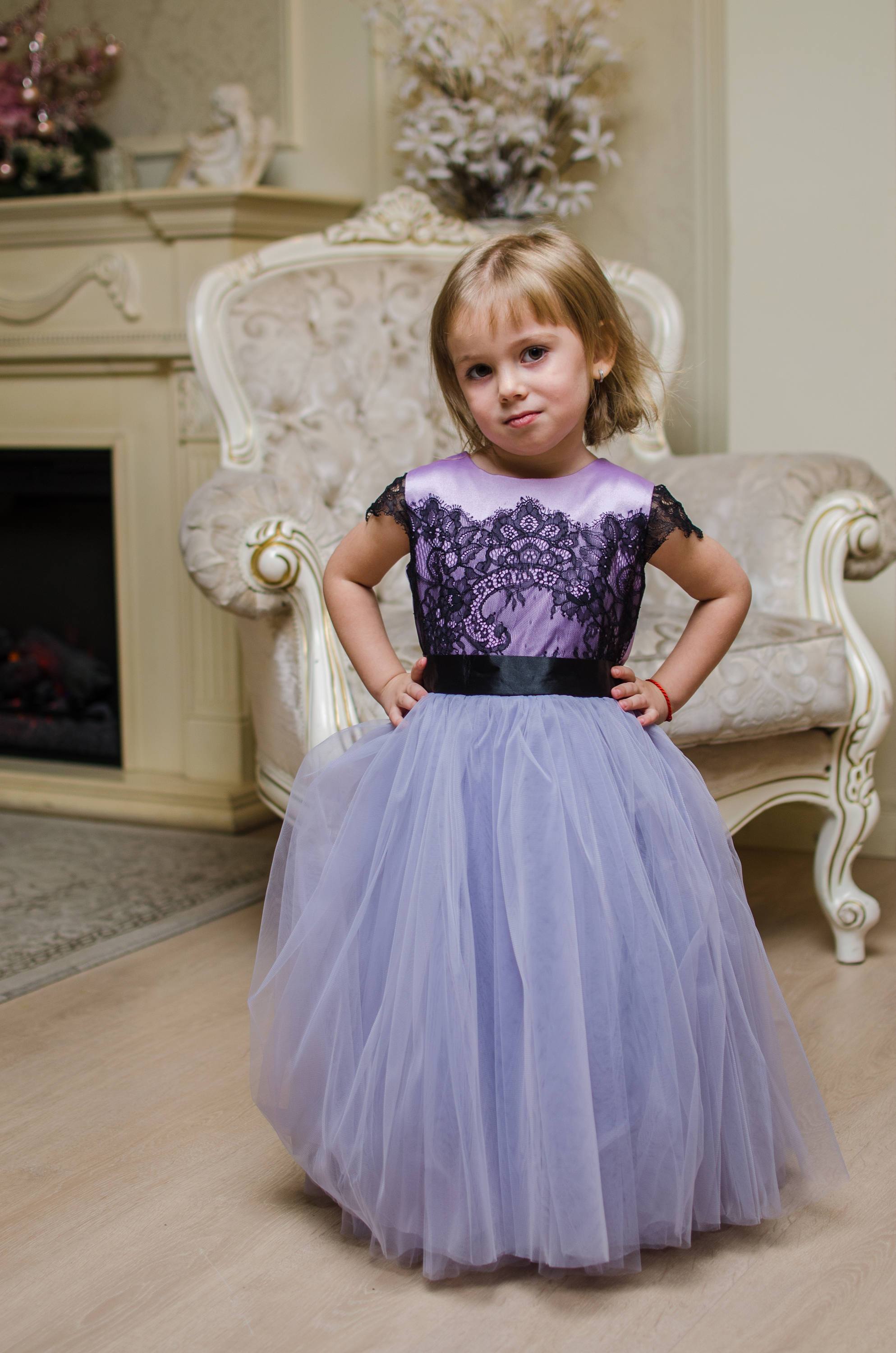 purple dress 3t Rebecca Flower Girl Dress Lilac