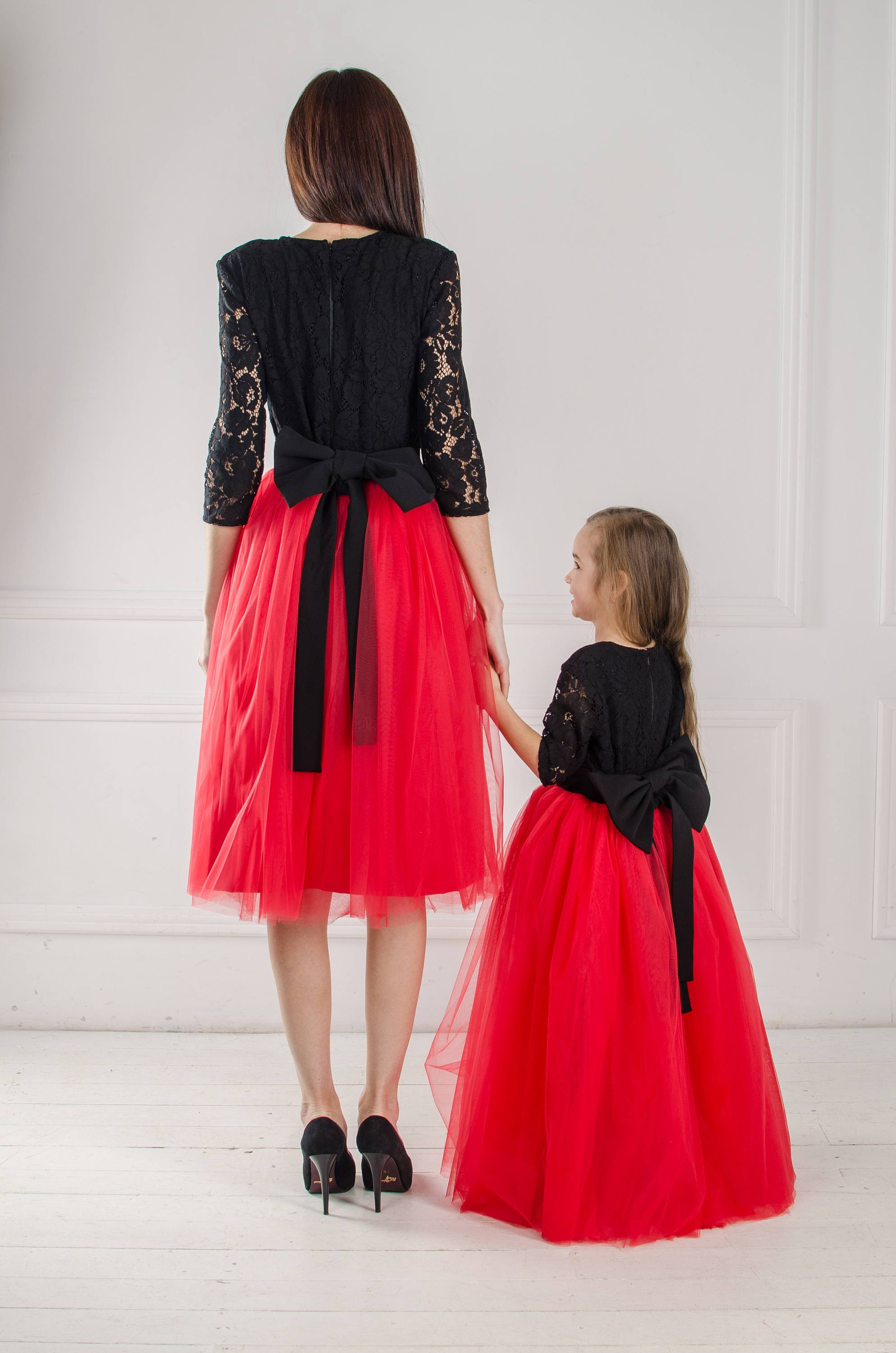 christmas dress for mother and daughter Mommy Me Dresses Long Sleeve Floral Embroidered Layered Tulle Velvet Ruffle with Belt Fall Winter Xmas Holiday Party Mom Matching Outfits Photoshoot Dark Green 3-6 Months: Clothing Made with high Girl's sequin Christmas dress, mother-daughter
