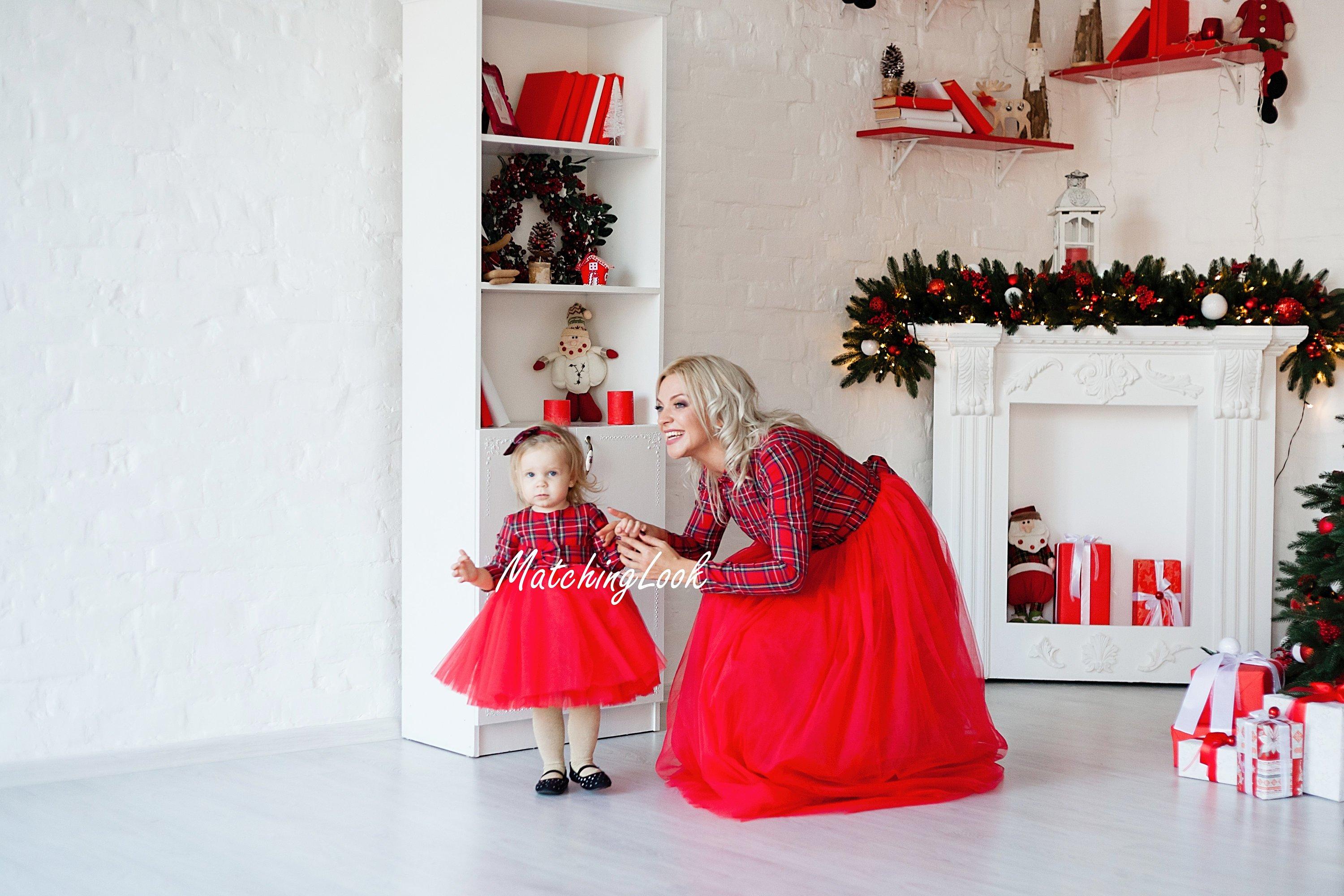 Red plaid dress - Christmas Plaid Dress - Maxi tutu adult dress - Long Red plaid dress - Christmas Plaid Dress - Maxi tutu adult dress - Long