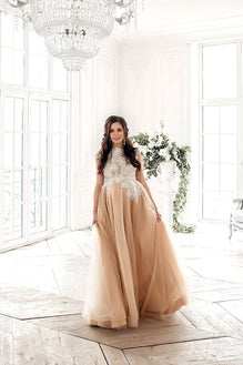 chinese dress ladies Valerie Lace Off Shoulder Maternity Gown