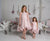 Set of asymmetric dresses for mother and daughter 